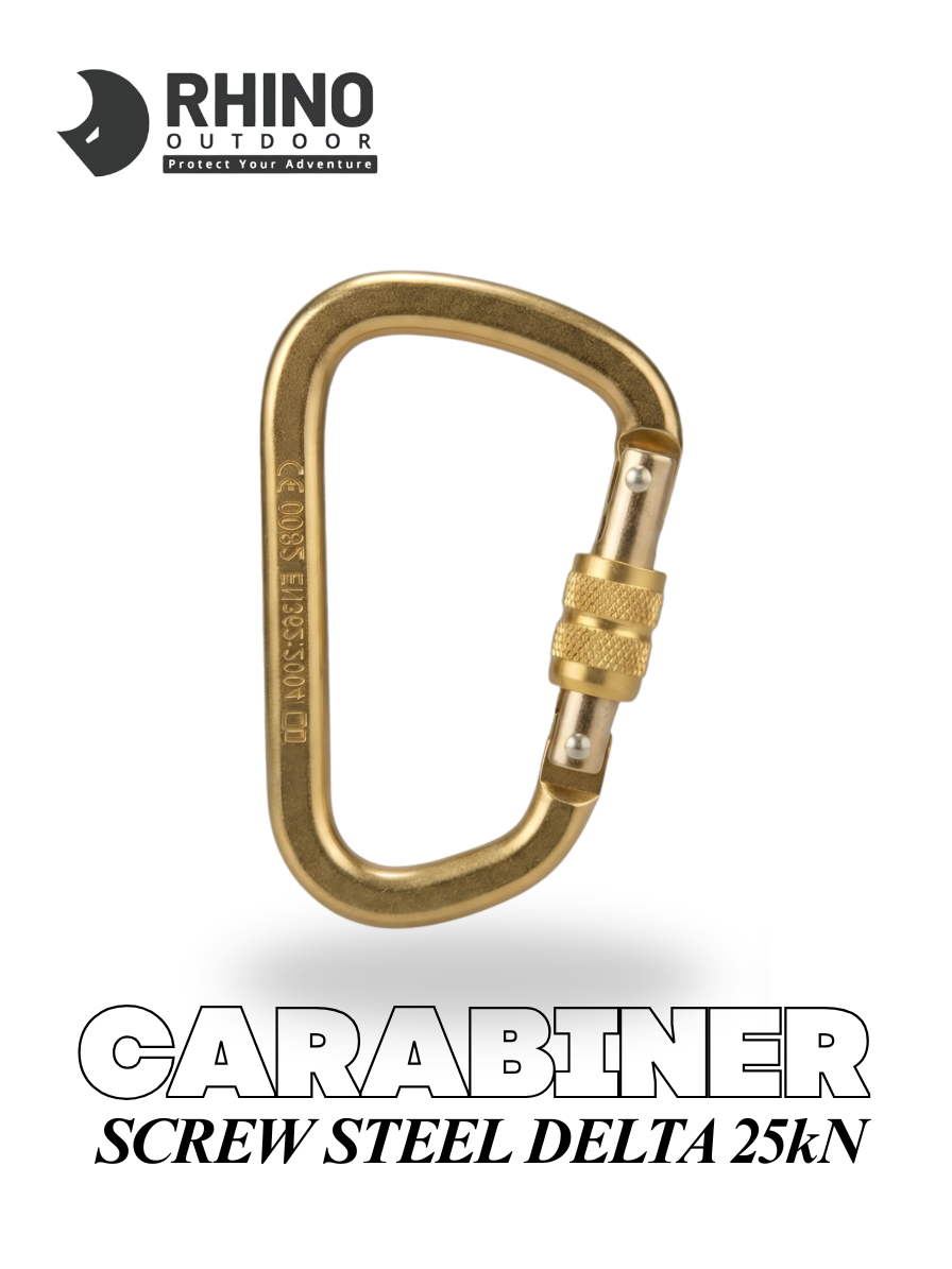 Carabiner Screw Steel Delta 25kN