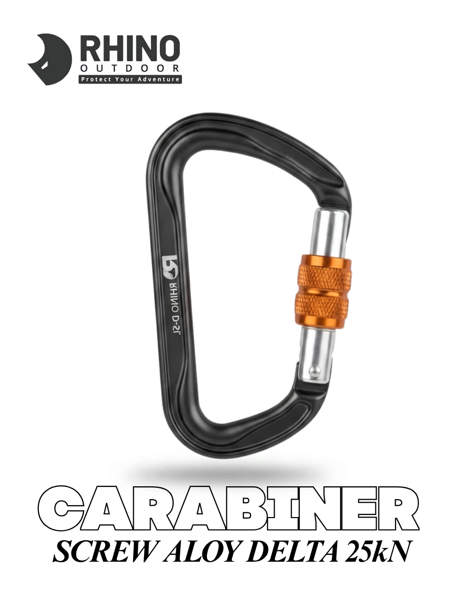 Carabiner Screw Aloy Delta 25kN